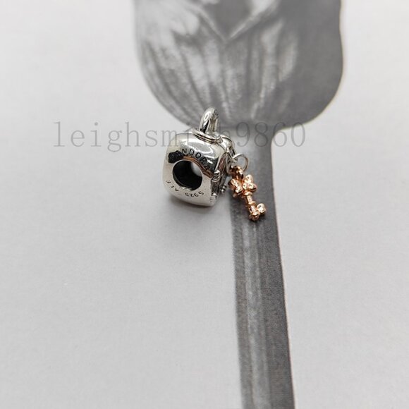 Pandora Mickey Mouse & Minnie Mouse Padlock Charm - Picture 5 of 8